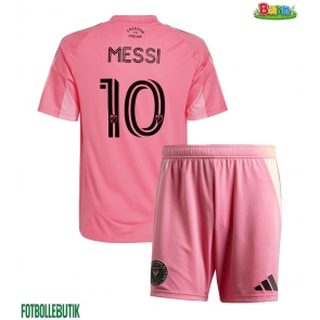 Inter Miami Lionel Messi #10 Hemmaställ Barn 2025-26 Kortärmad (+ Korta byxor)